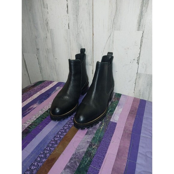 Fabianelli Women's Size 38 Black Leather Ankle Boots Made In Italy - Picture 4 of 11